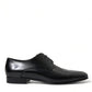 Elegant Men's Leather Lace-Up Derby Shoes