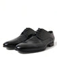 Elegant Black Leather Lace-Up Derby Shoes