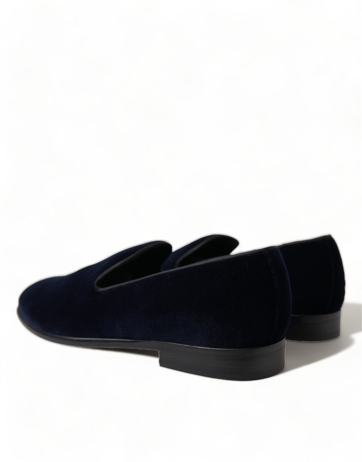 Elegant Blue Velvet Formal Loafers