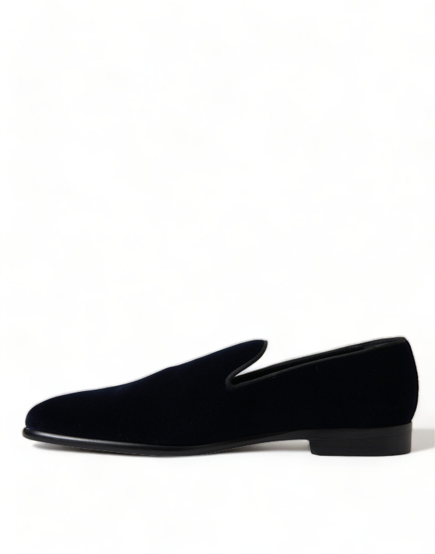 Elegant Blue Velvet Formal Loafers