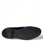 Elegant Blue Velvet Formal Loafers