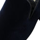 Elegant Blue Velvet Formal Loafers
