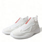 Elevate Your Style with Sleek White Knit Sneakers