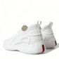 Elevate Your Style with Sleek White Knit Sneakers