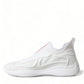 Elevate Your Style with Sleek White Knit Sneakers