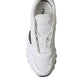Elegant White Nylon Low Top Sneakers