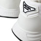 Sleek White Nylon Low Top Sneakers