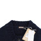 Chic Cropped Blue Cardigan