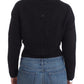 Elegant Cropped Mohair Blend Cardigan