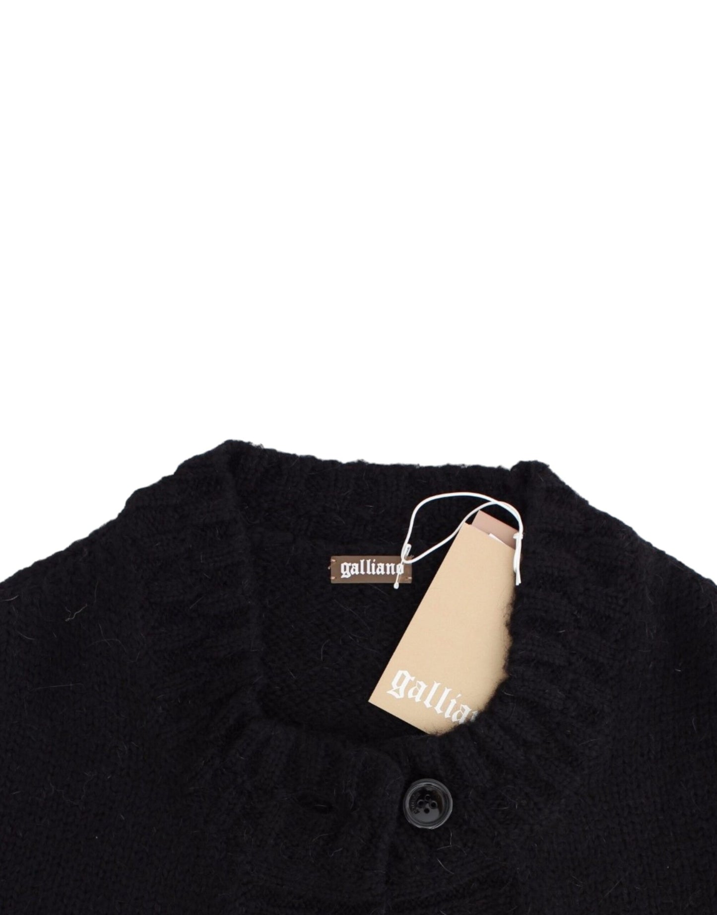 Elegant Cropped Mohair Blend Cardigan