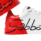 Chic Red and White Leather Sneakers