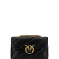 Elegant Black Leather Quilted Shoulder Bag