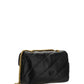 Elegant Black Leather Quilted Shoulder Bag