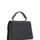 Elegant Black Calfskin Shoulder Handbag