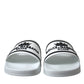 Chic White and Black Logo Slides