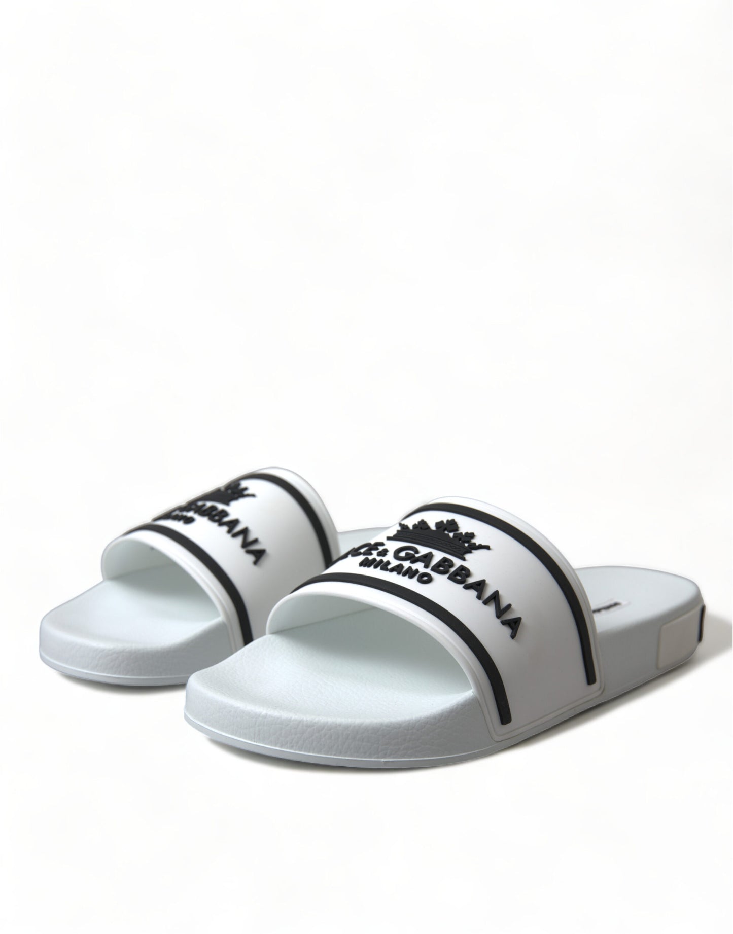Chic White and Black Logo Slides