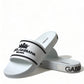 Chic White and Black Logo Slides