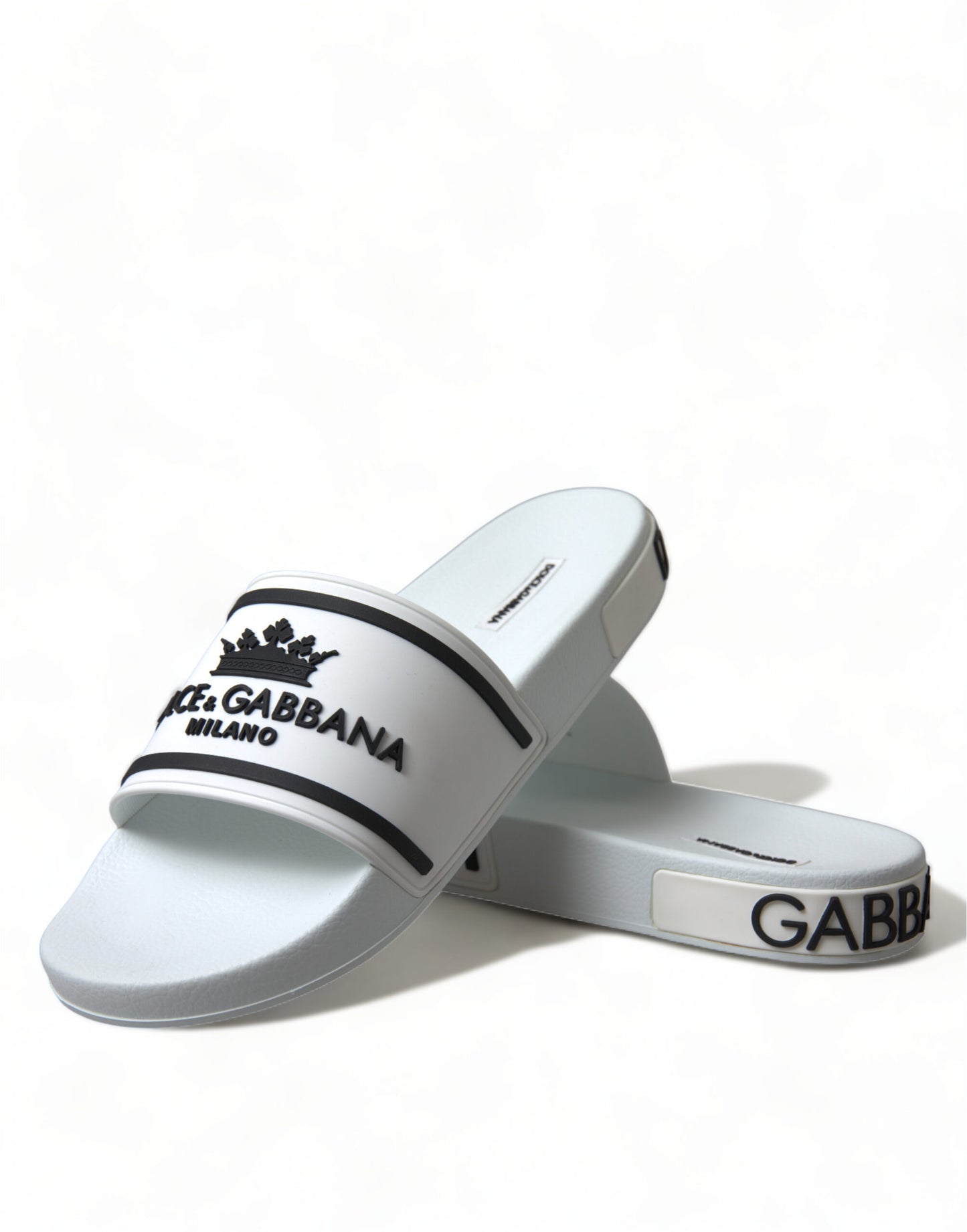 Chic White and Black Logo Slides