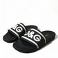 Sleek Monochrome Rubber Slides