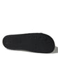Sleek Monochrome Rubber Slides