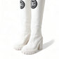 Elegant White High-Top Trekking Boots