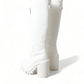 Elegant White High-Top Trekking Boots