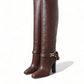 Elegant Leather High Rider Boots
