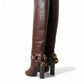 Elegant Leather High Rider Boots