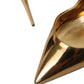 Gilded Luxe Leather Slingback Heels