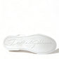 Elegant Portofino White Leather Sneakers