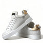 Elegant Portofino White Leather Sneakers