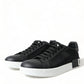 Elegant Black and White Low-Top Sneakers