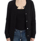 Chic Transparent Back Woolen Cardigan