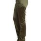 Chic Green Slimline Tailored Pants