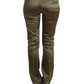Chic Green Slimline Tailored Pants