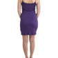 Elegant Purple Jersey Cocktail Dress