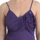 Elegant Purple Jersey Cocktail Dress