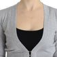 Cropped Virgin Wool Cardigan in Chic Gray