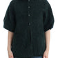 Elegant Green Wool-Mohair Blend Cardigan