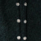 Elegant Green Wool-Mohair Blend Cardigan