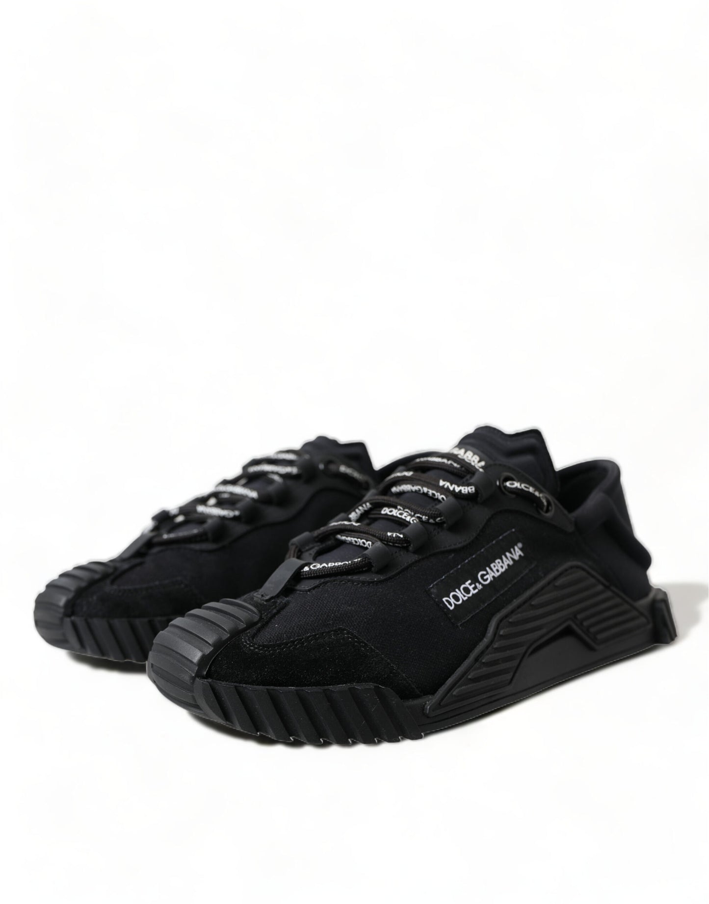Elegant Black NS1 Lace-Up Sneakers