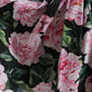 Black A-Line Dress with Pink Floral Prints