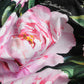Black A-Line Dress with Pink Floral Prints