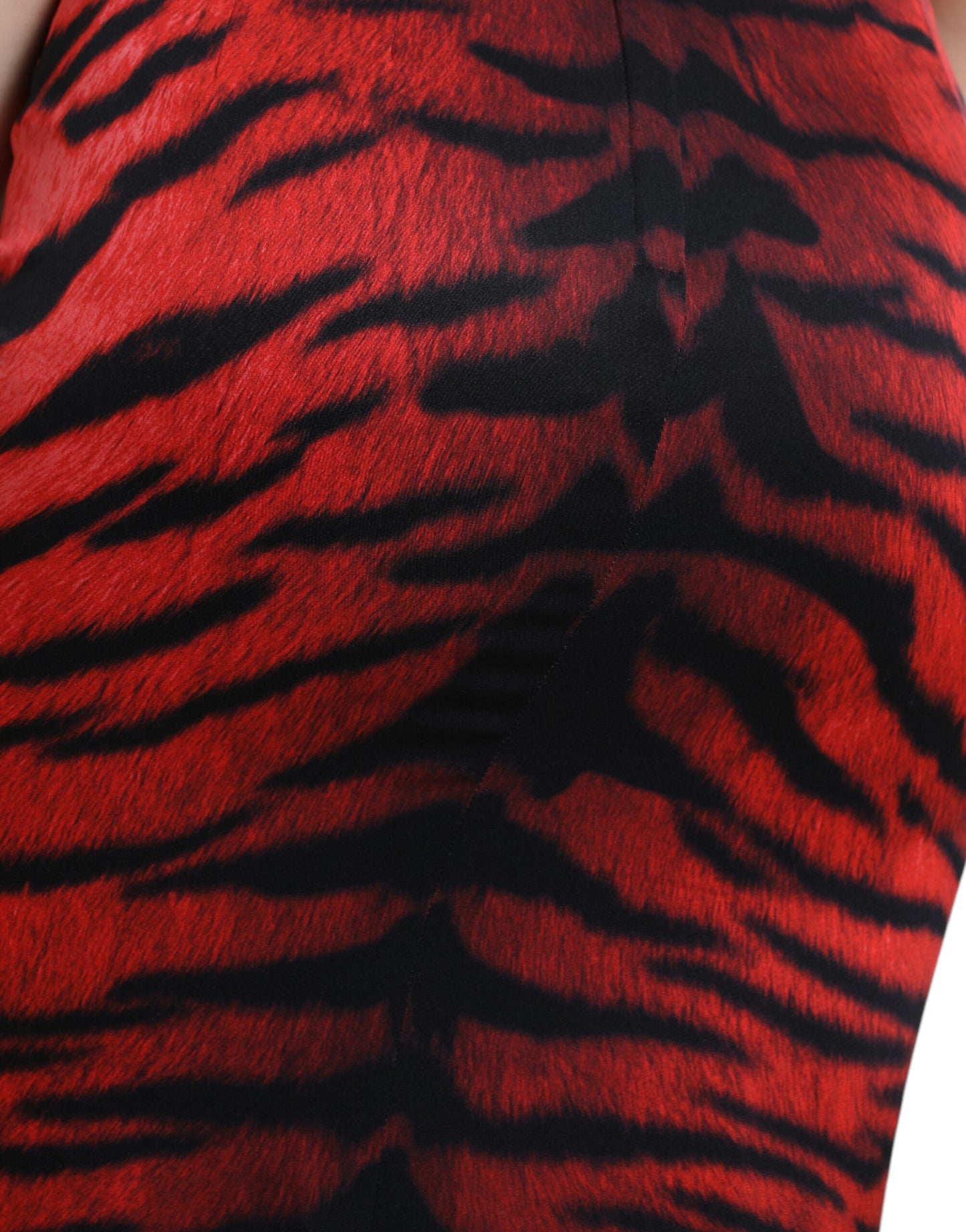 Elegant Animal Print Sheath Midi Dress