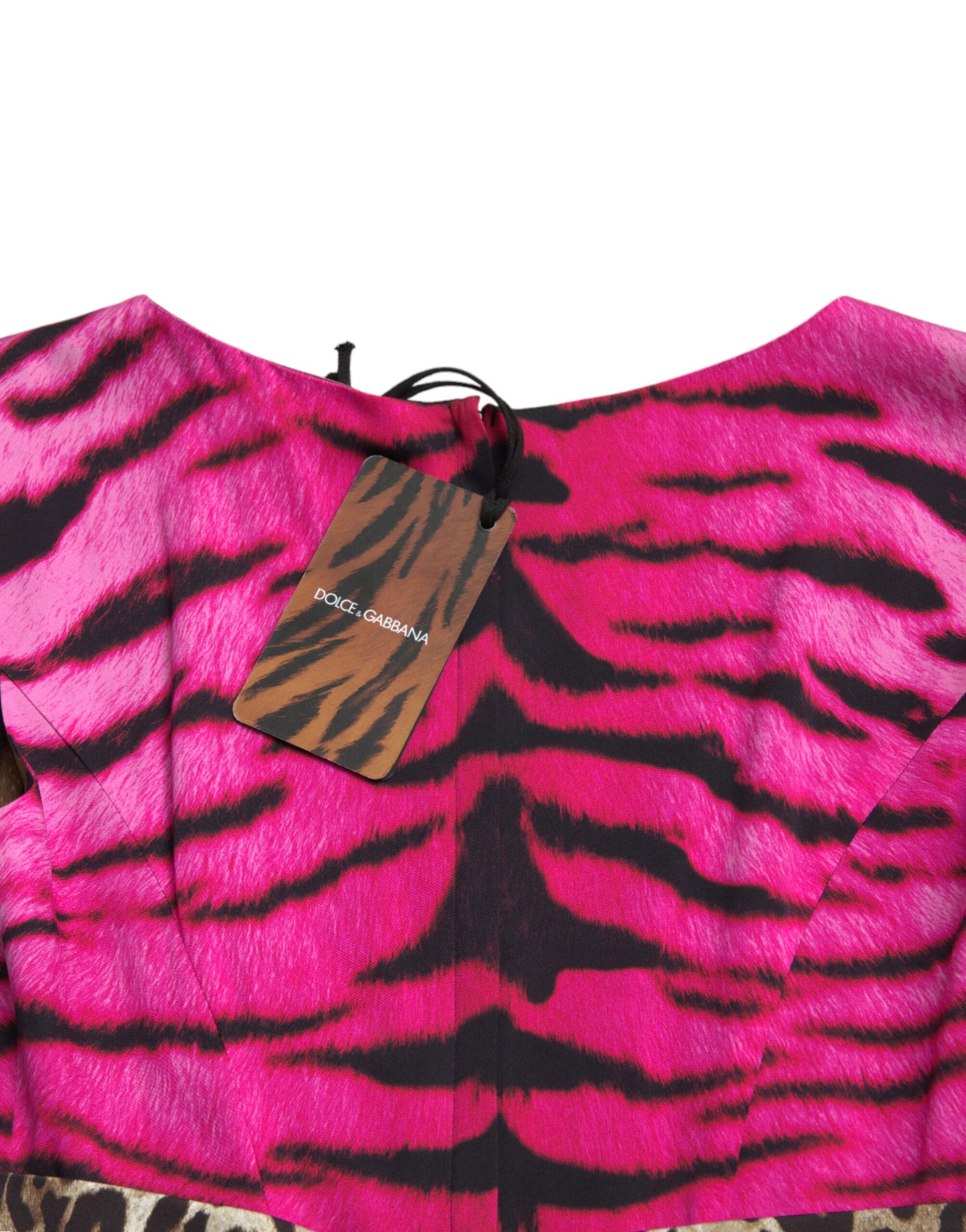 Elegant Animal Print Sheath Midi Dress