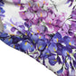 Elegant Wisteria Print One Shoulder Midi Dress