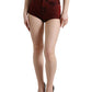 High Waist Red Denim Hot Pants Shorts