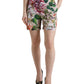 High Waist Floral Cotton Hot Pants