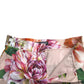 High Waist Floral Cotton Hot Pants
