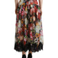 Elegant High Waist Floral Maxi Skirt